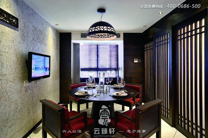 中式傳統文化下的新中式餐廳效果圖