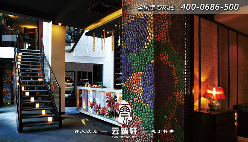 茶館一層的大堂裝修效果