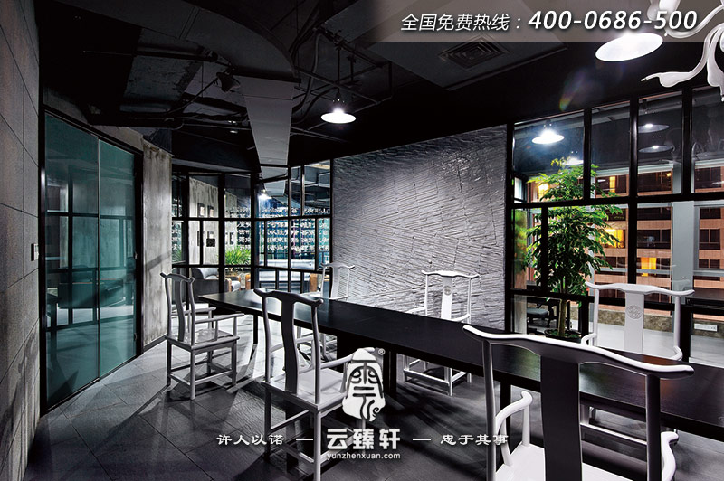 中式辦公室設(shè)計圖片