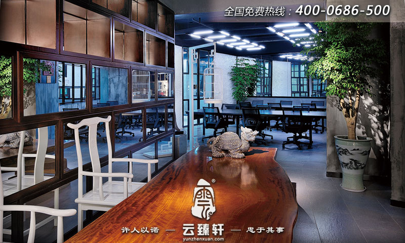 辦公室里的中式元素裝飾