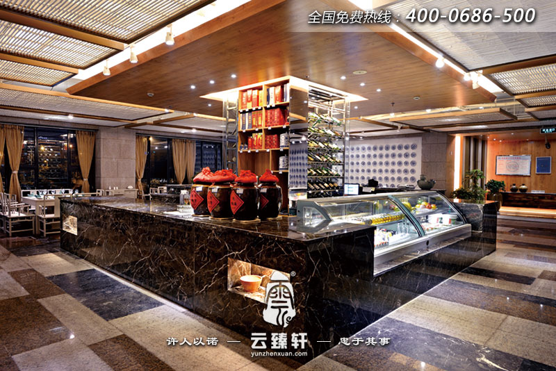 中式餐廳設計效果圖