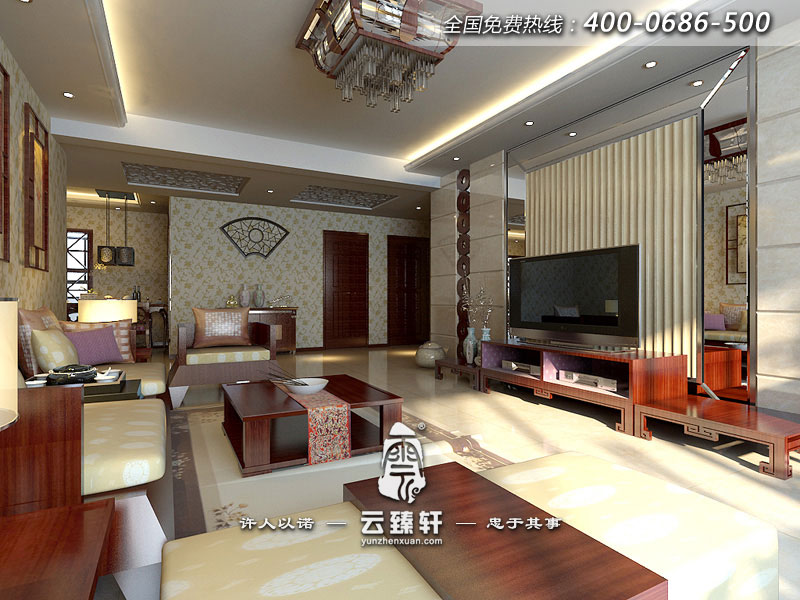 現代簡約中式設計效果圖